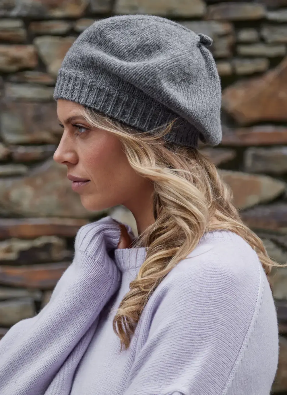 Fisherman Wool Cashmere Beret